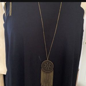 Long necklace with earrings new